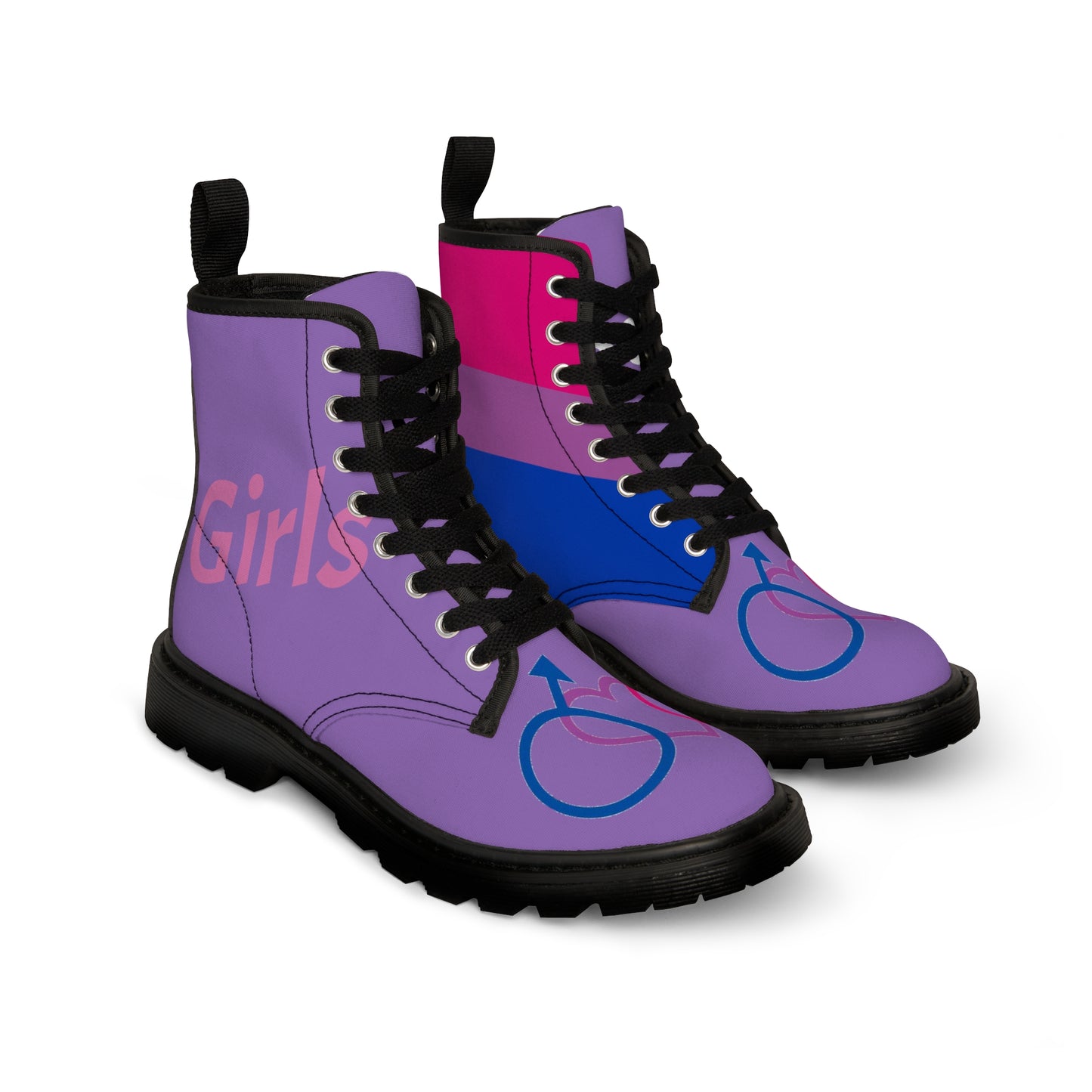Bisexual Women's Canvas Boots